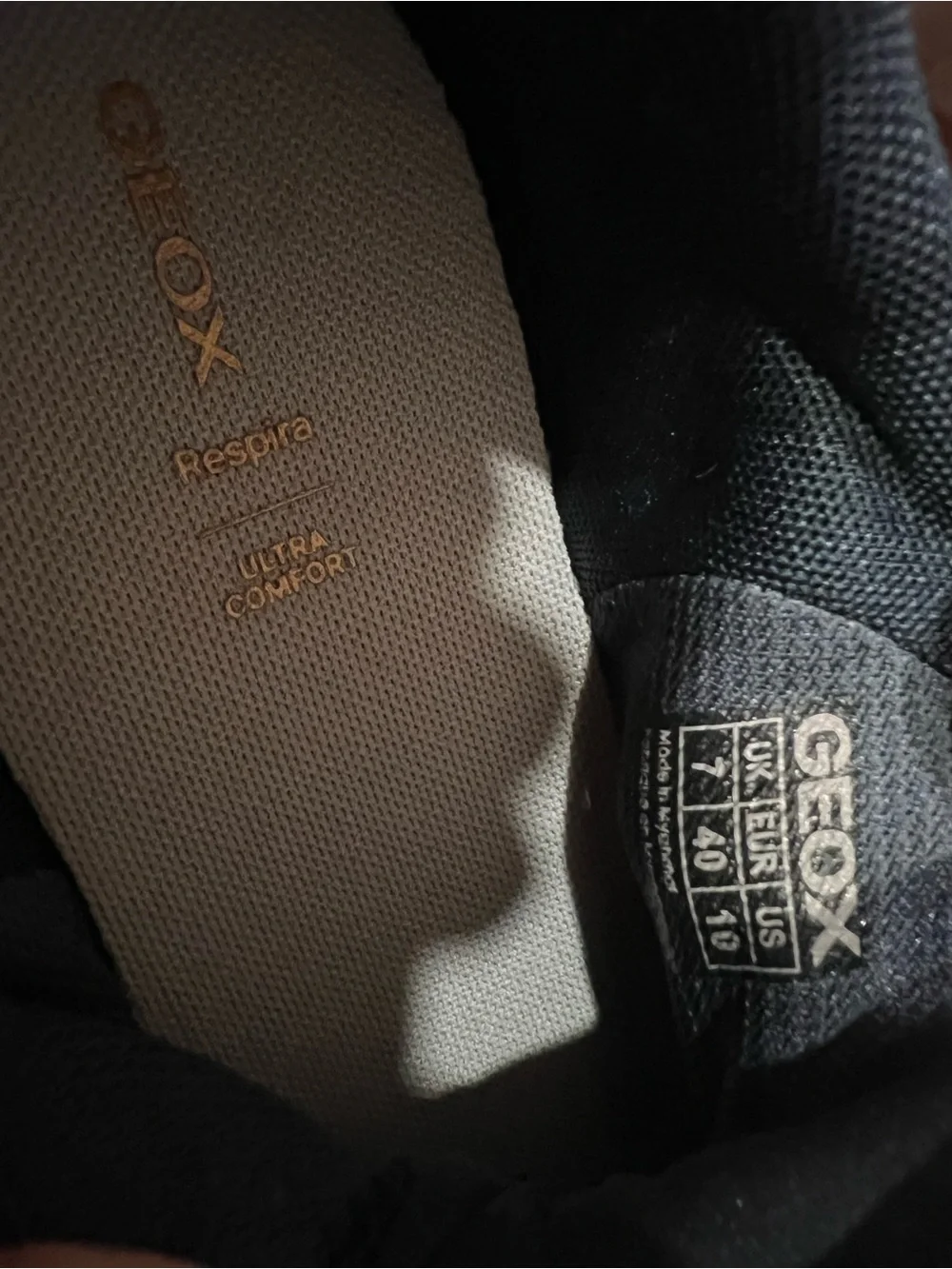 Geox Spherical Navy Knit Lightweight Sneakers Excellent Condicion